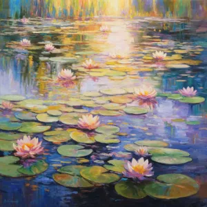 Water Lily Pond in Golden Light (2026)