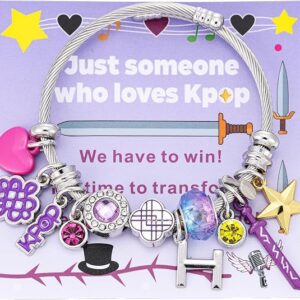 for KPop Bracelet Merch for Women Charms Bracelet Hunter Gifts for Fans Accessories Jewelry Friendship Merchandise Gifts